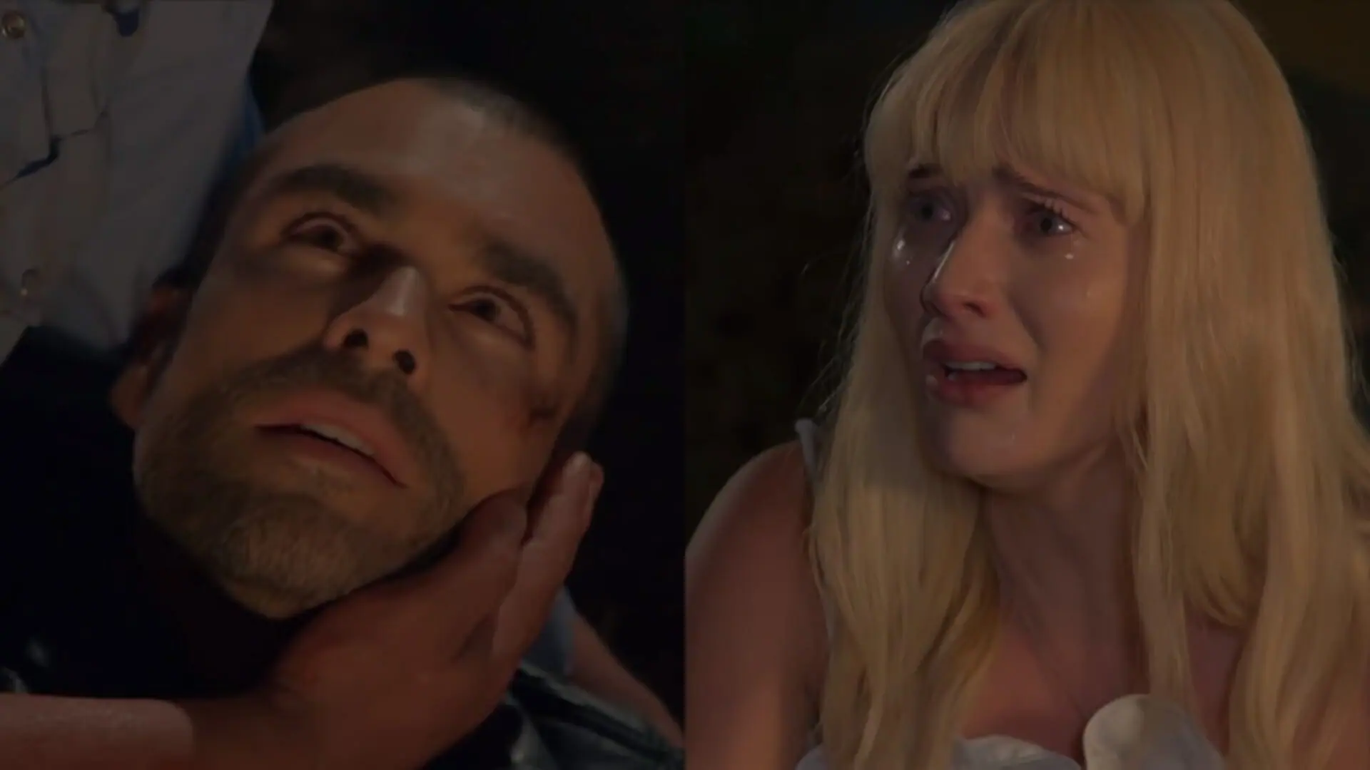 Roberto (Gonzalo García Vivanco) e Isabela (Kimberly Dos Ramos) de A Desalmada