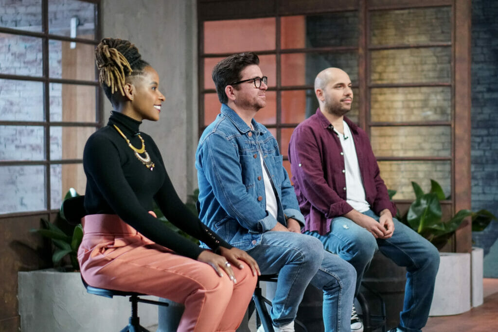 Monique Evelle, Guga Rocha e Fernando Andreazi, júri do reality show Self-Made Brasil