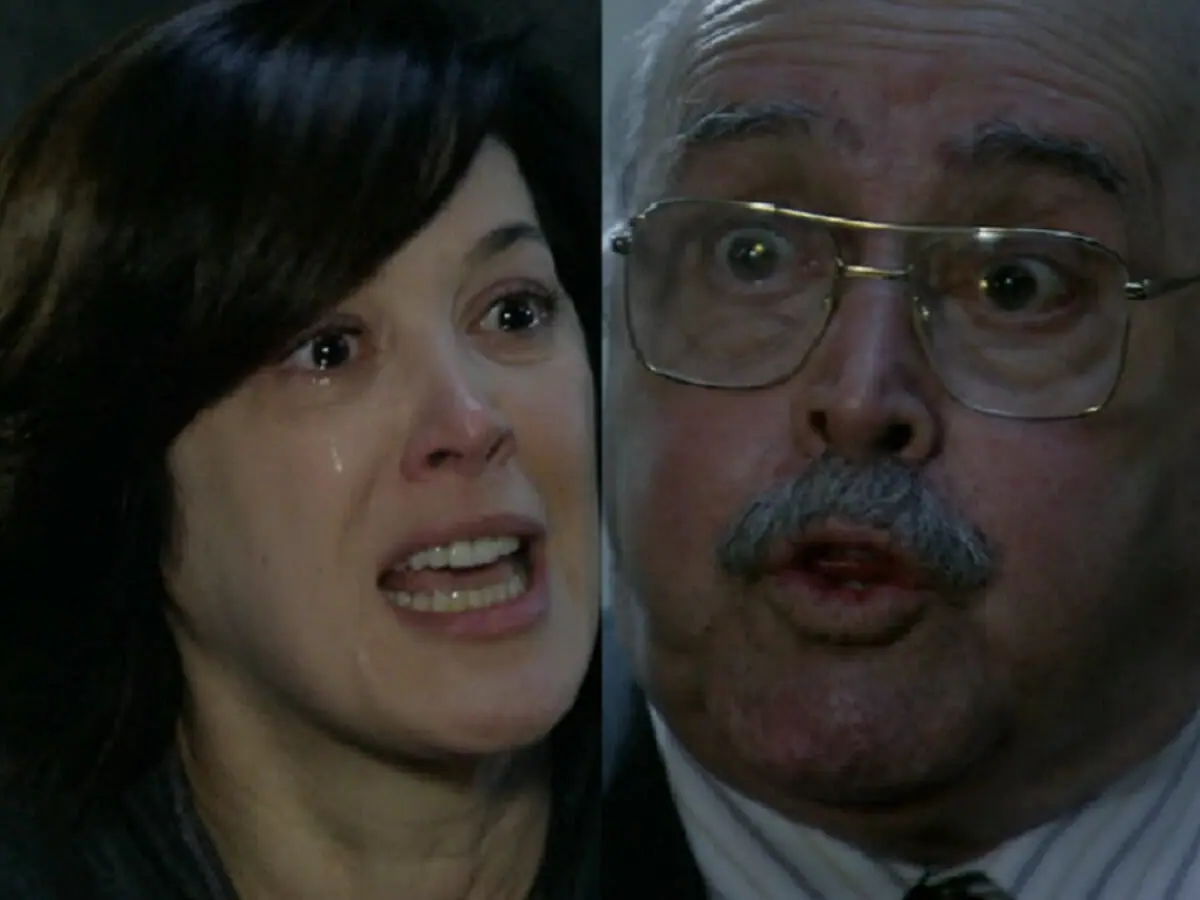 Donatela (Claudia Raia) e Gonçalo (Mauro Mendonça) em A Favorita