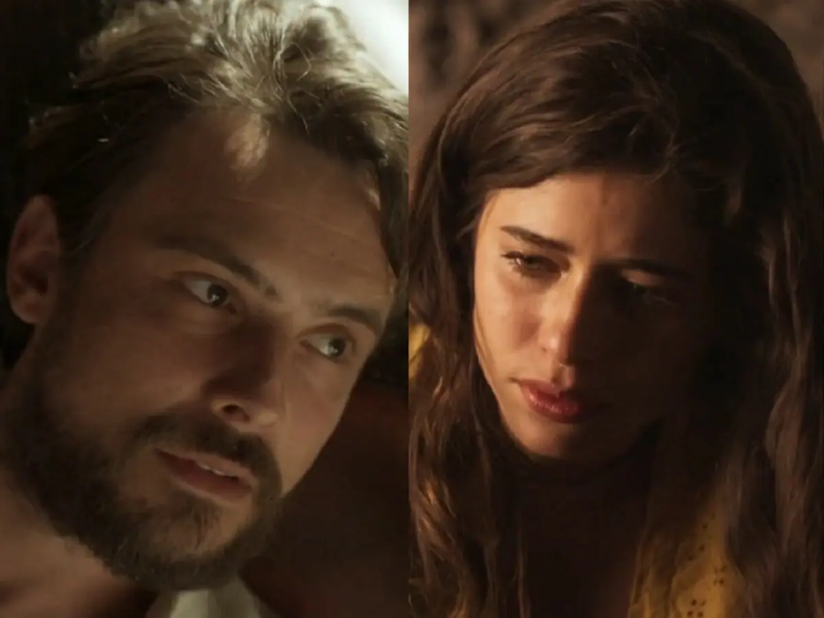 Zé Paulino (Sergio Guizé) e Candoca (Isadora Cruz) de Mar do Sertão