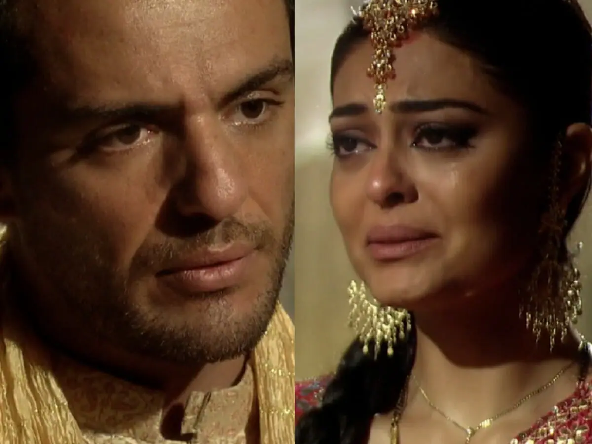 Raj (Rodrigo Lombardi) e Maya (Juliana Paes) em Caminho das Índias