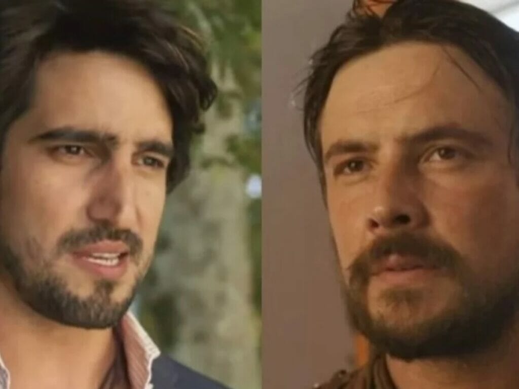 Tertulinho (Renato Góes) e Zé Paulino (Sergio Guizé) de Mar do Sertão