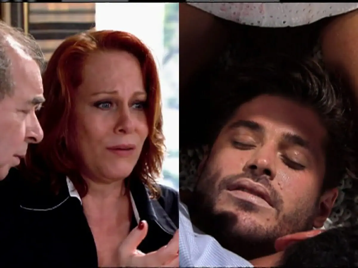 Vilma (Lucinha Lins) e Antônio (Dado Dolabella) de Chamas da Vida