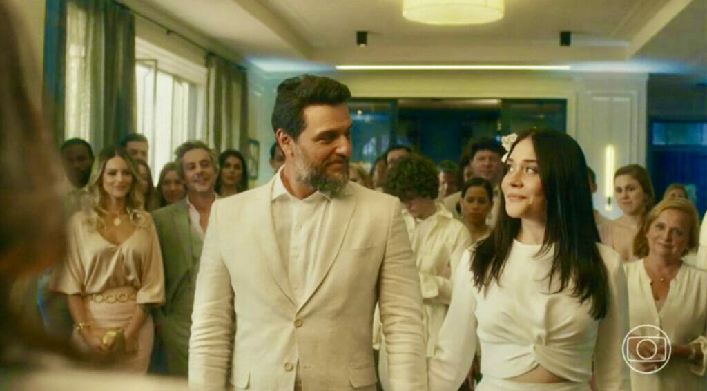 Guida (Alessandra Negrini) e Moretti (Rodrigo Lombardi) em Travessia