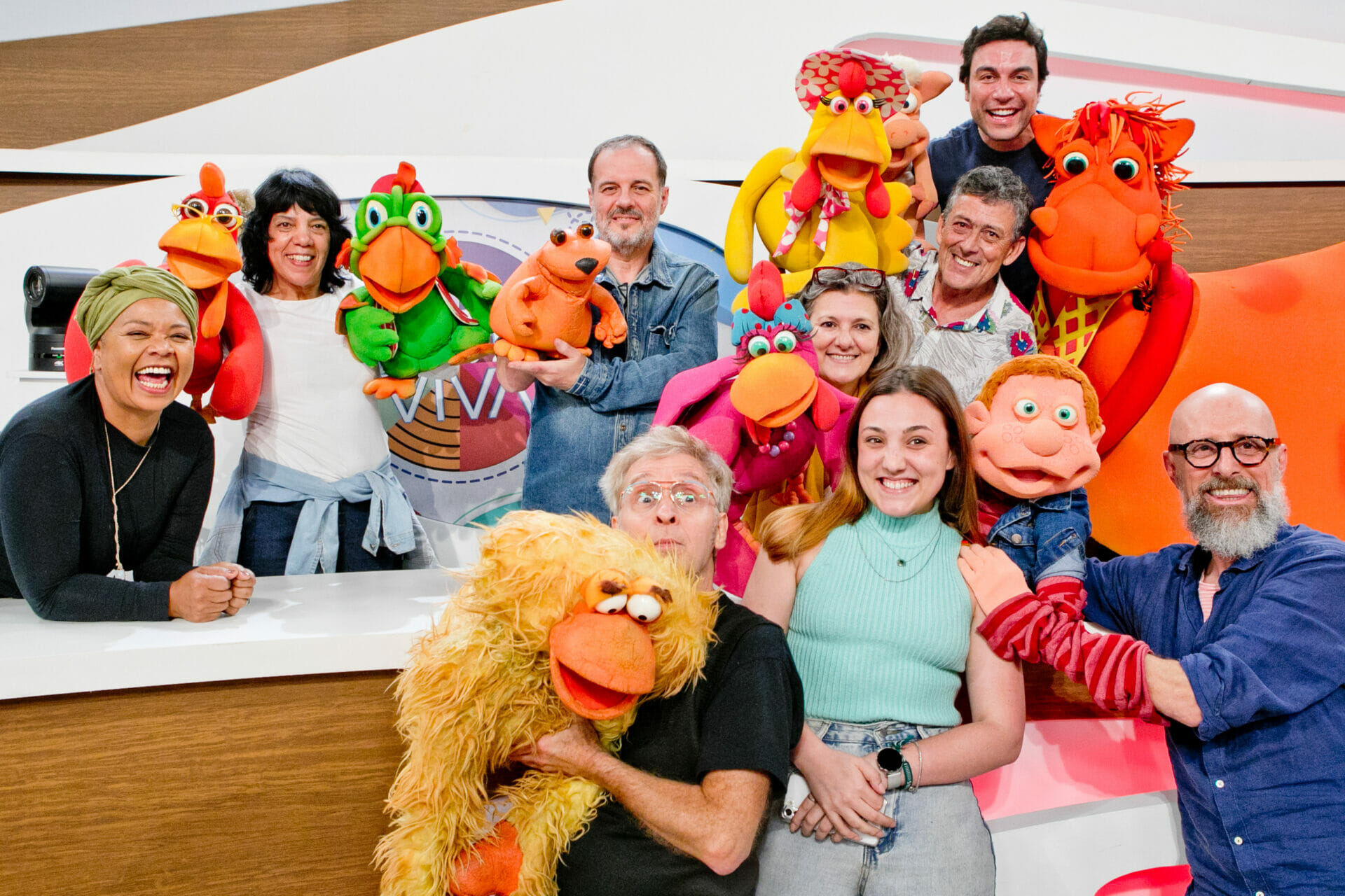 Elenco original do Cocoricó se reúne no Rodinha Viva, especial de Dia das Crianças da TV Cultura (Rafael Ianni/@canaldojuliooficial)