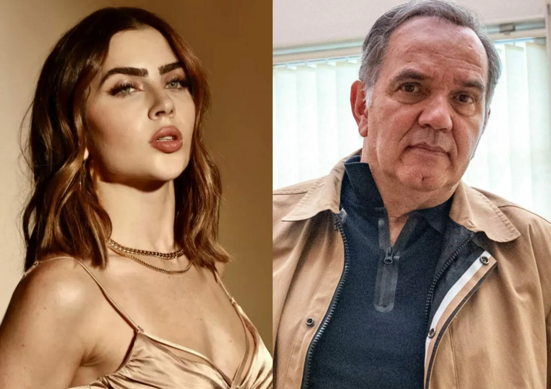 Chiara (Jade Picon) e Guerra (Humberto Martins) em Travessia