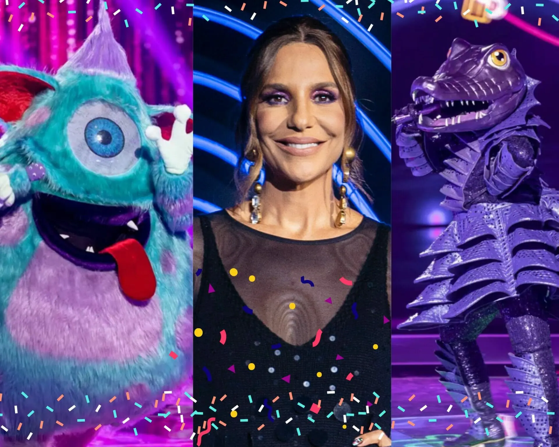 Ivete e os mascarados do The Masked Singer Brasil