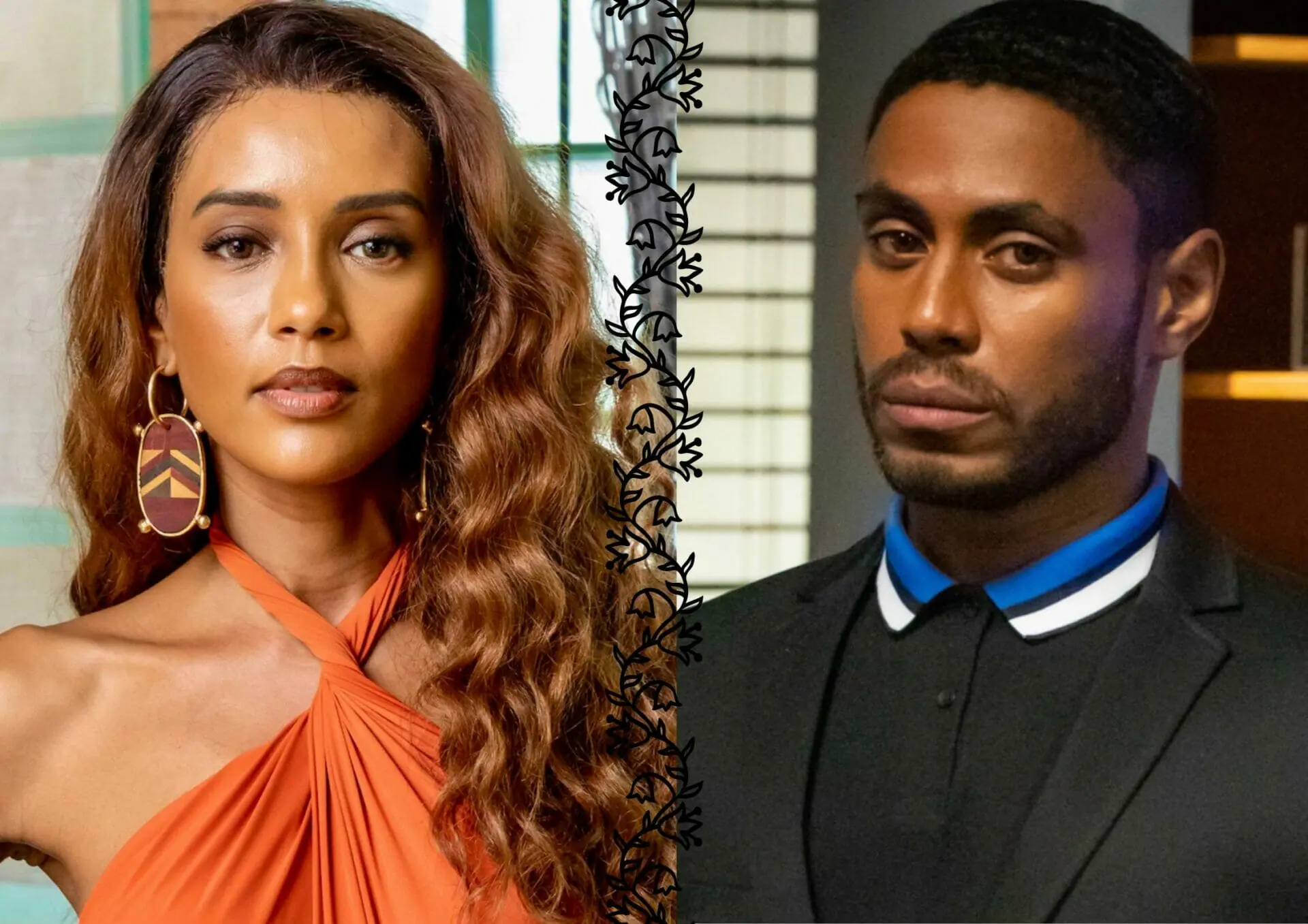 Clarice (Taís Araújo) e Leonardo (Ícaro Silva) em Cara e Coragem