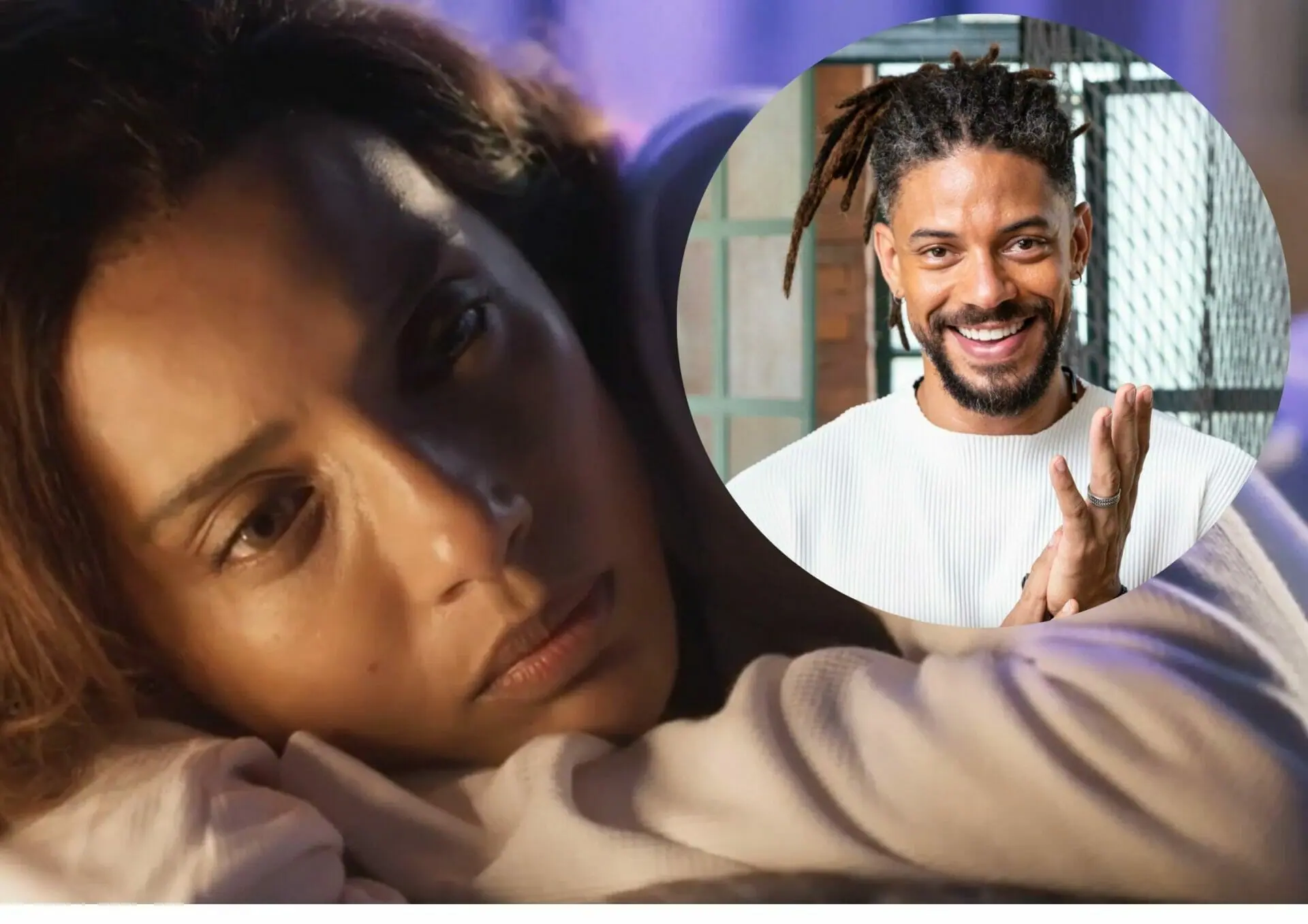 Clarice (Taís Araújo) e Ítalo (Paulo Lessa) em Travessia