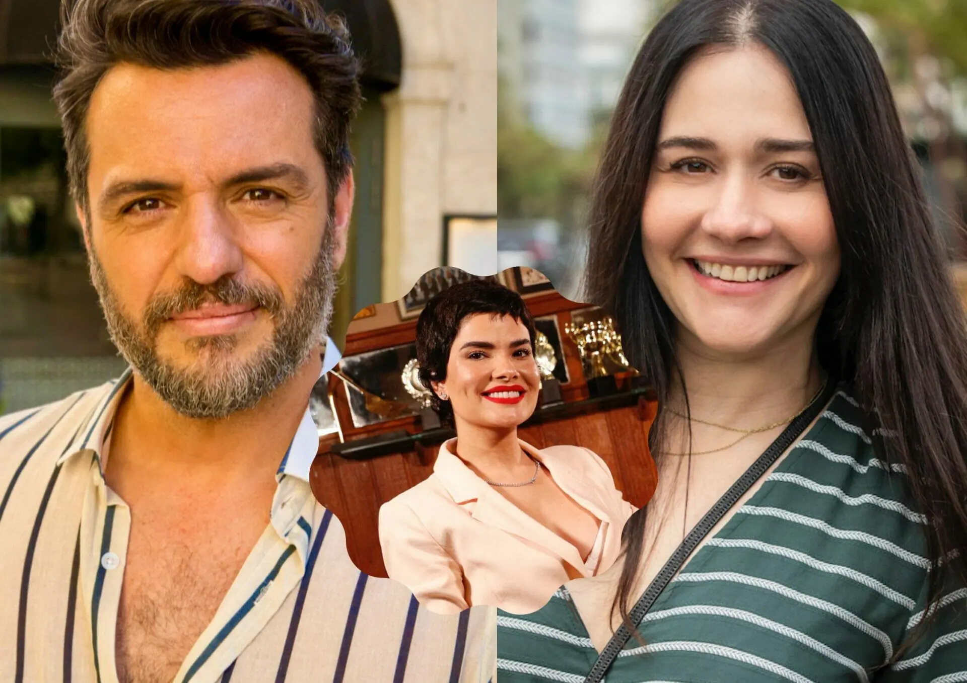 Guida (Alessandra Negrini), Moretti (Rodrigo Lombardi) e Leonor (Vanessa Giácomo) em Travessia
