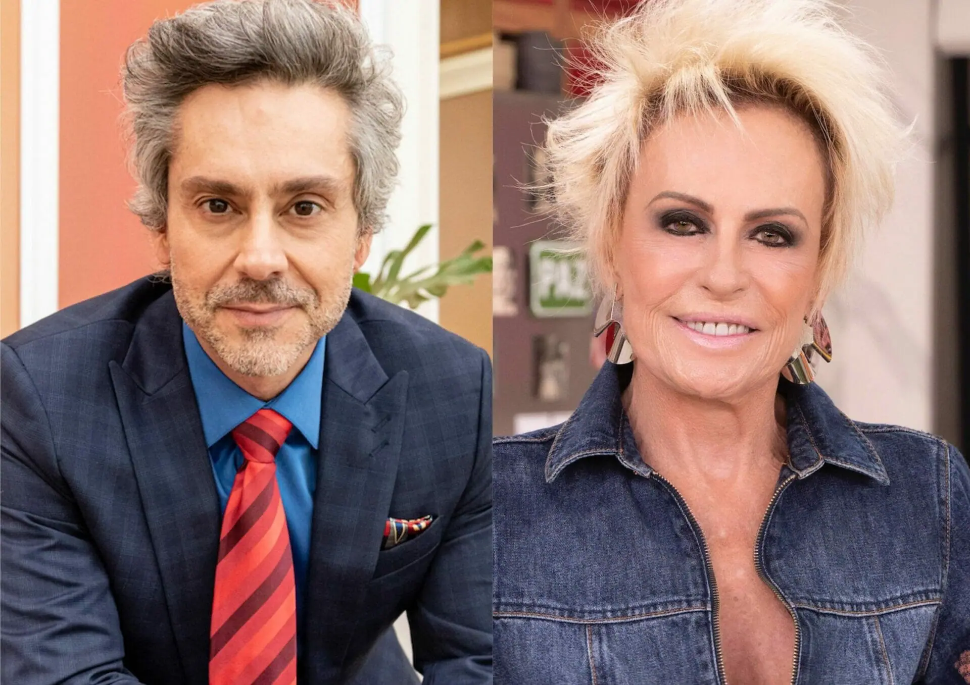 Stenio (Alexandre Nero) e Ana Maria Braga em Travessia