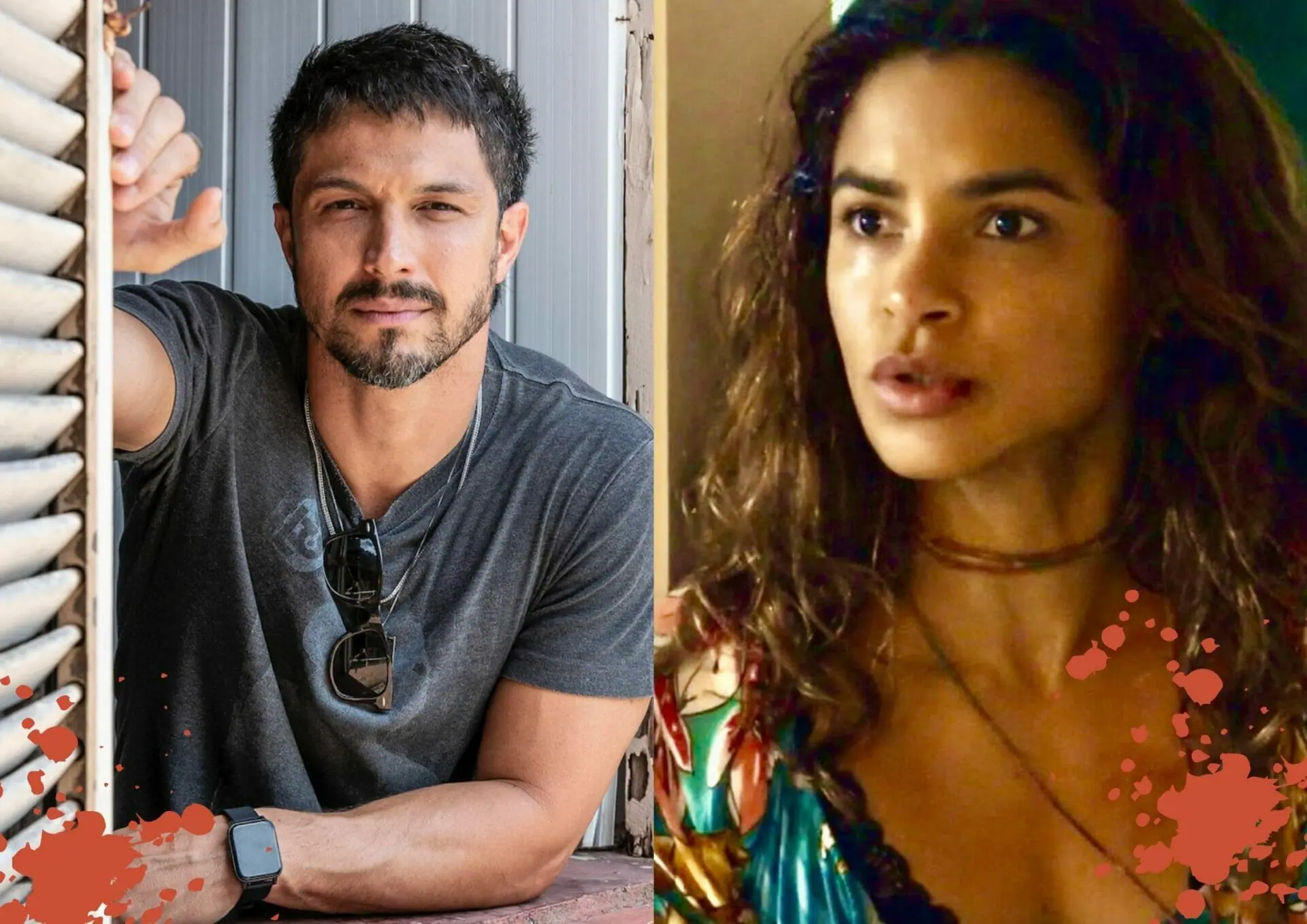 Oto (Romulo Estrela) e Brisa (Lucy Alves) em Travessia