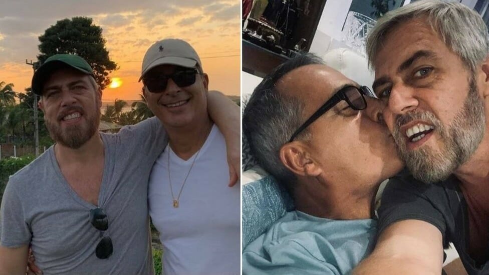 Anderson Müller e o marido