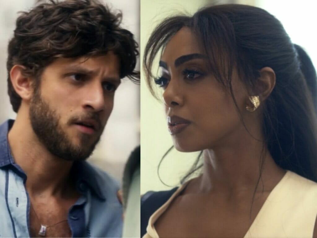 Ari (Chay Suede) e Talita (Dandara Mariana) em Travessia