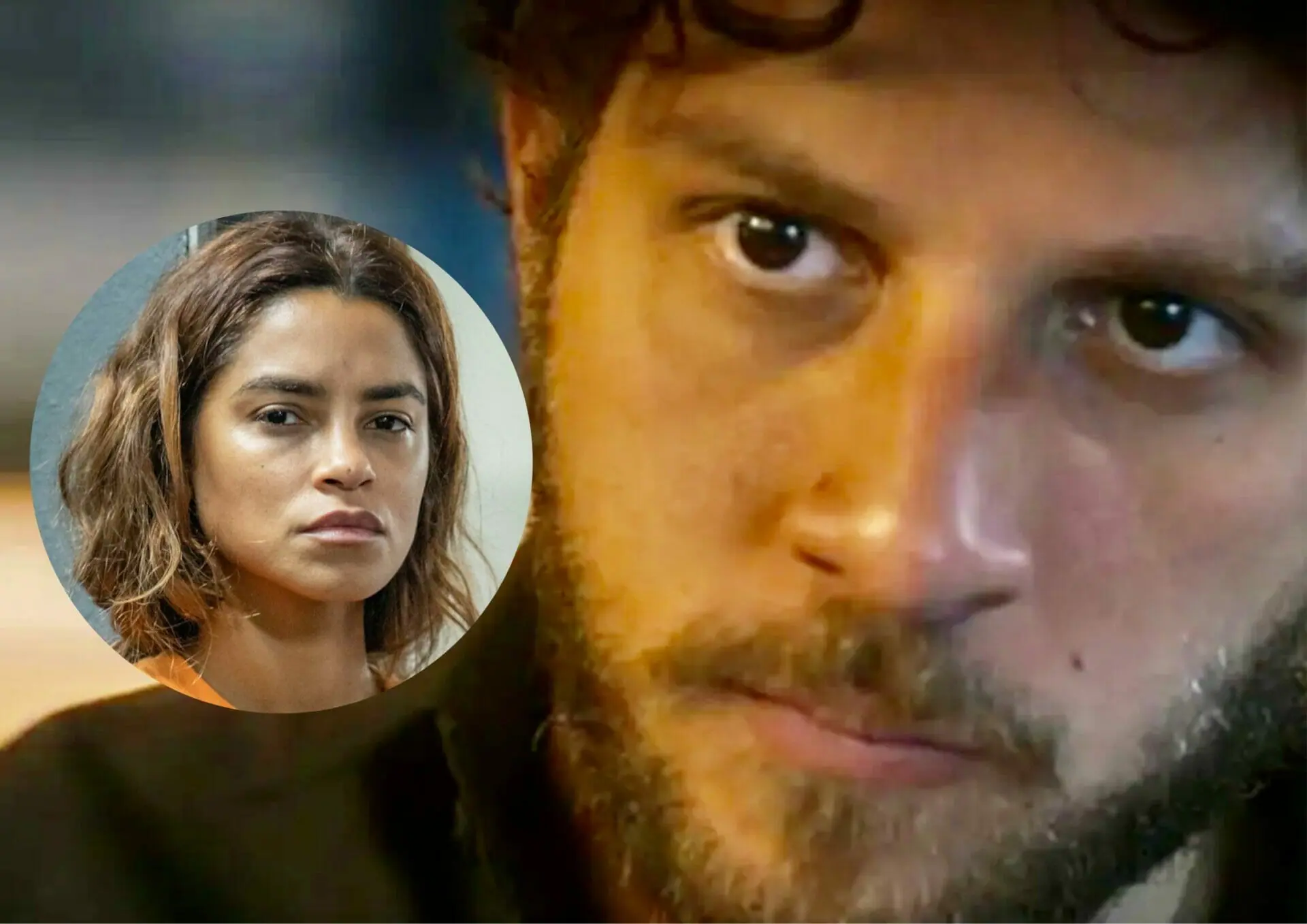 Ari (Chay Suede) e Brisa (Lucy Alves) em Travessia