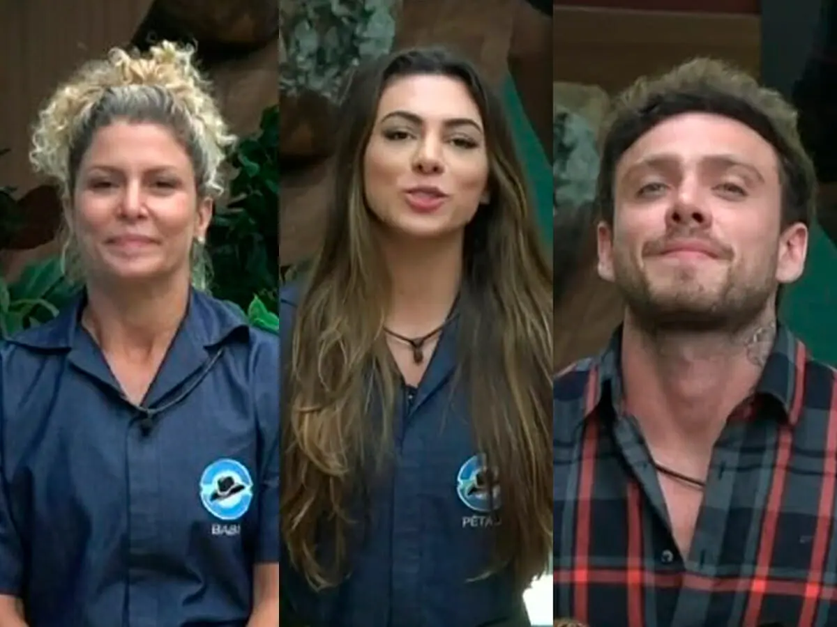 Bárbara Borges e Pétala Barreiros e Vini Buttel