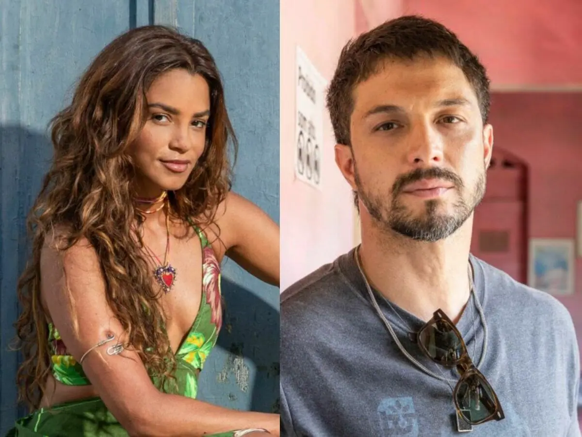 Brisa (Lucy Alves) e Oto (Romulo Estrela) em Travessia (2)