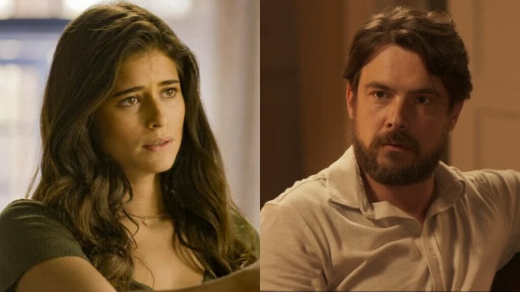 Candoca (Isadora Cruz) e Zé Paulino (Sergio Guizé) de Mar do Sertão