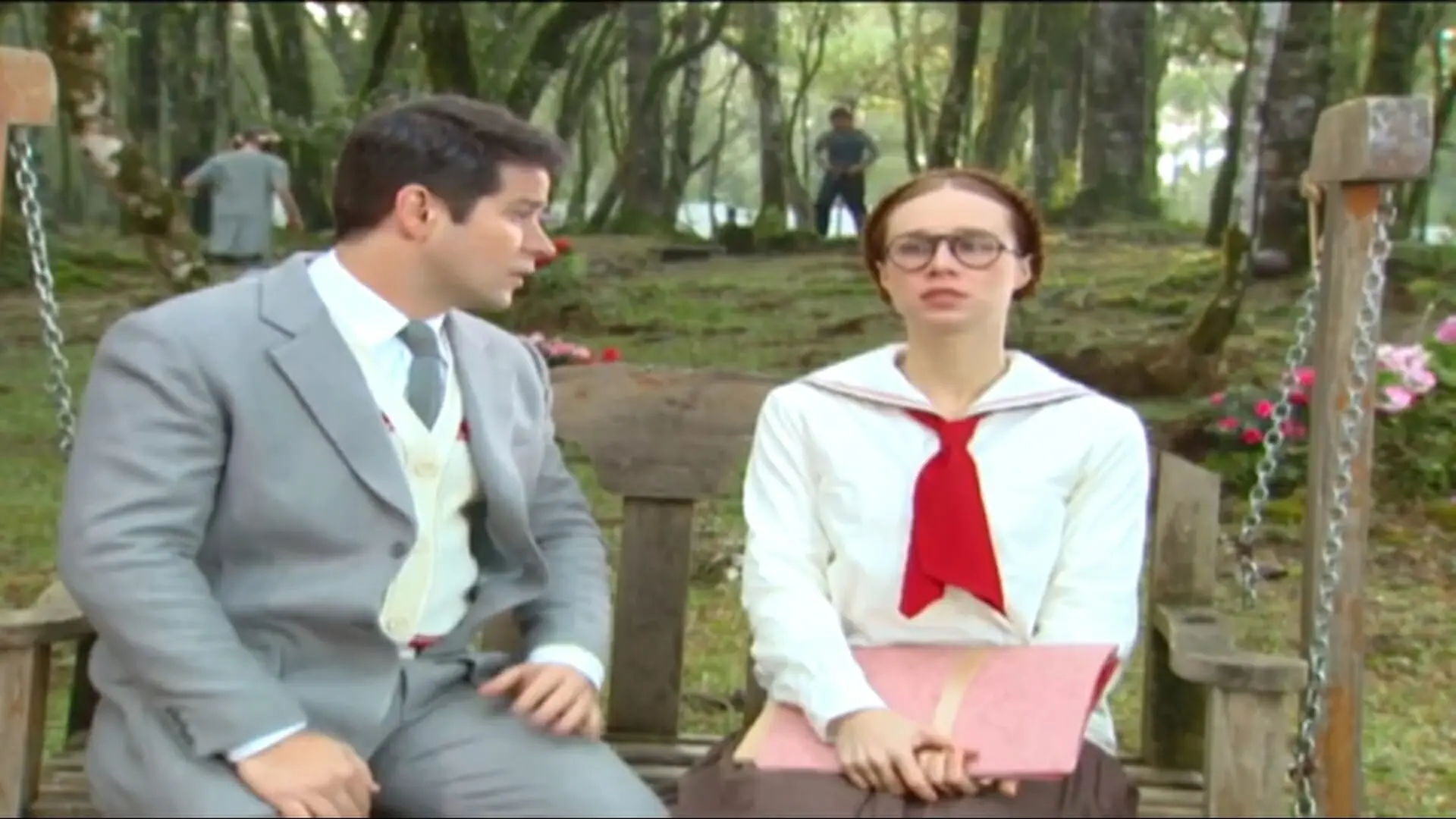 Danilo (Murilo Benício) e Ana Francisca (Mariana Ximenes) de Chocolate com Pimenta