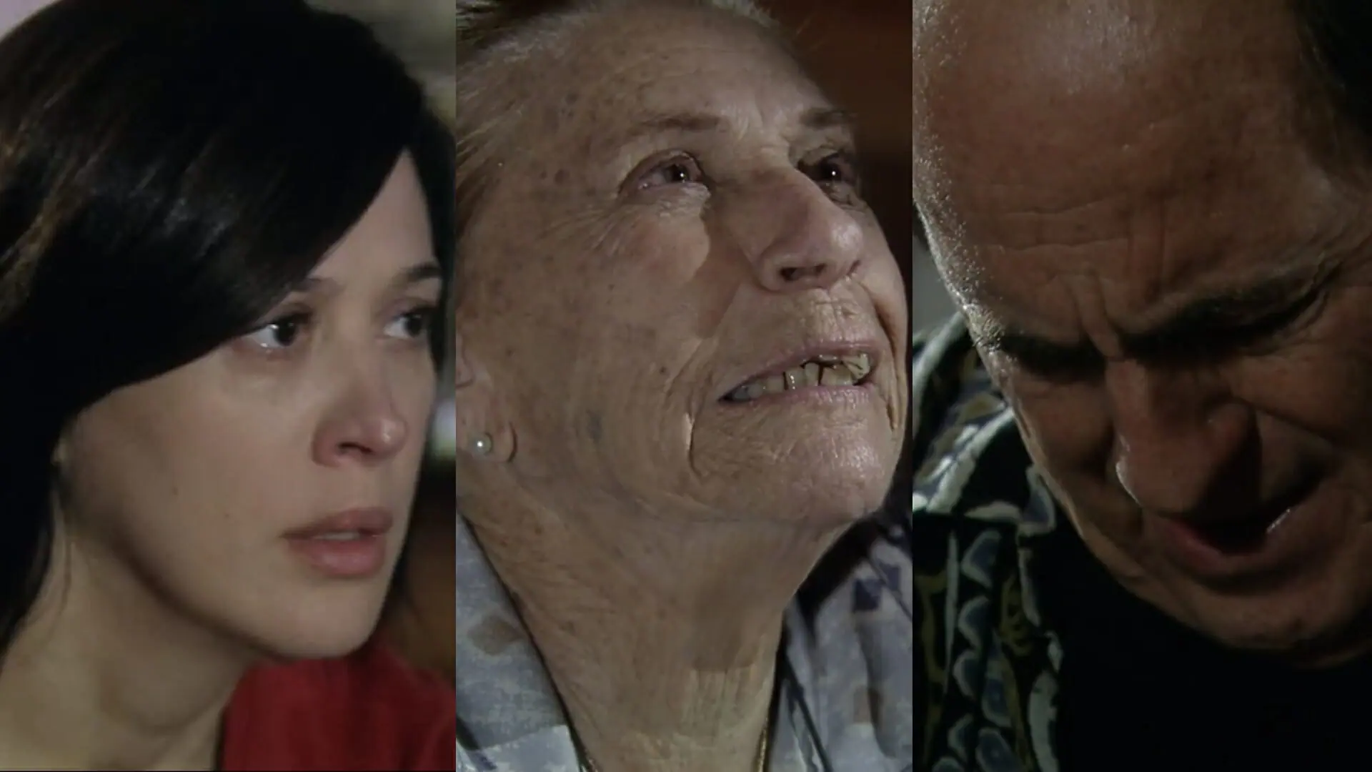 Donatela (Claudia Raia), Angelina (Geninha Rosa Borges) e Silveirinha (Ary Fontoura) de A Favorita