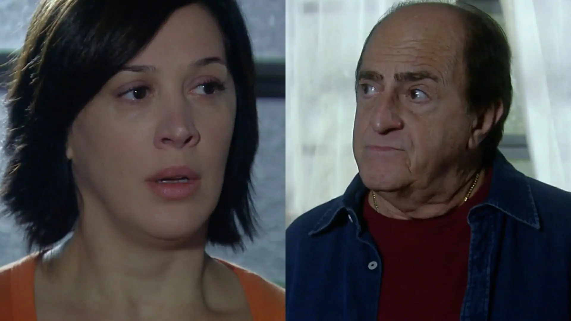Donatela (Claudia Raia) e Silveirinha (Ary Fontoura) de A Favorita