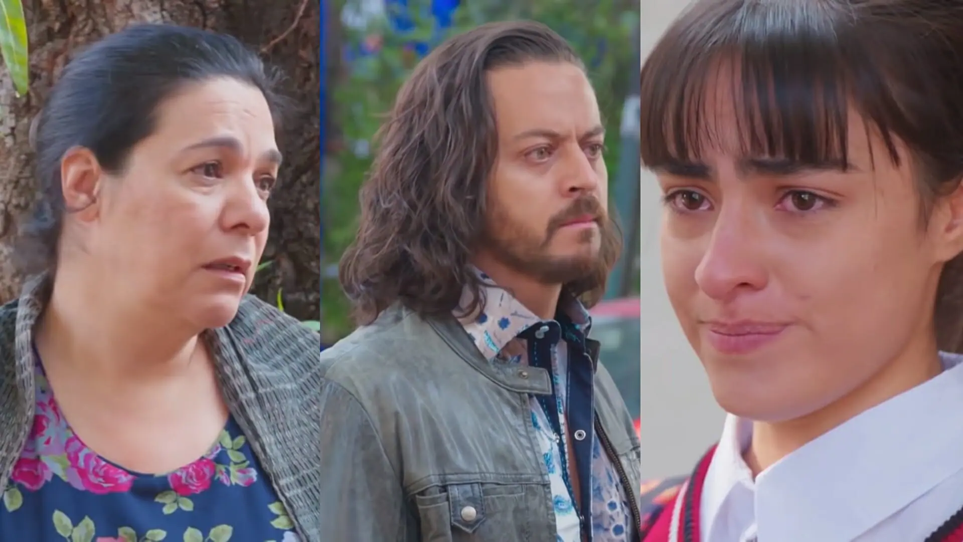 Evita (Claudia Ríos), Gustavo (Alfredo Gatica) e Gema (Valentina Buzzurro) de Vencer o Desamor