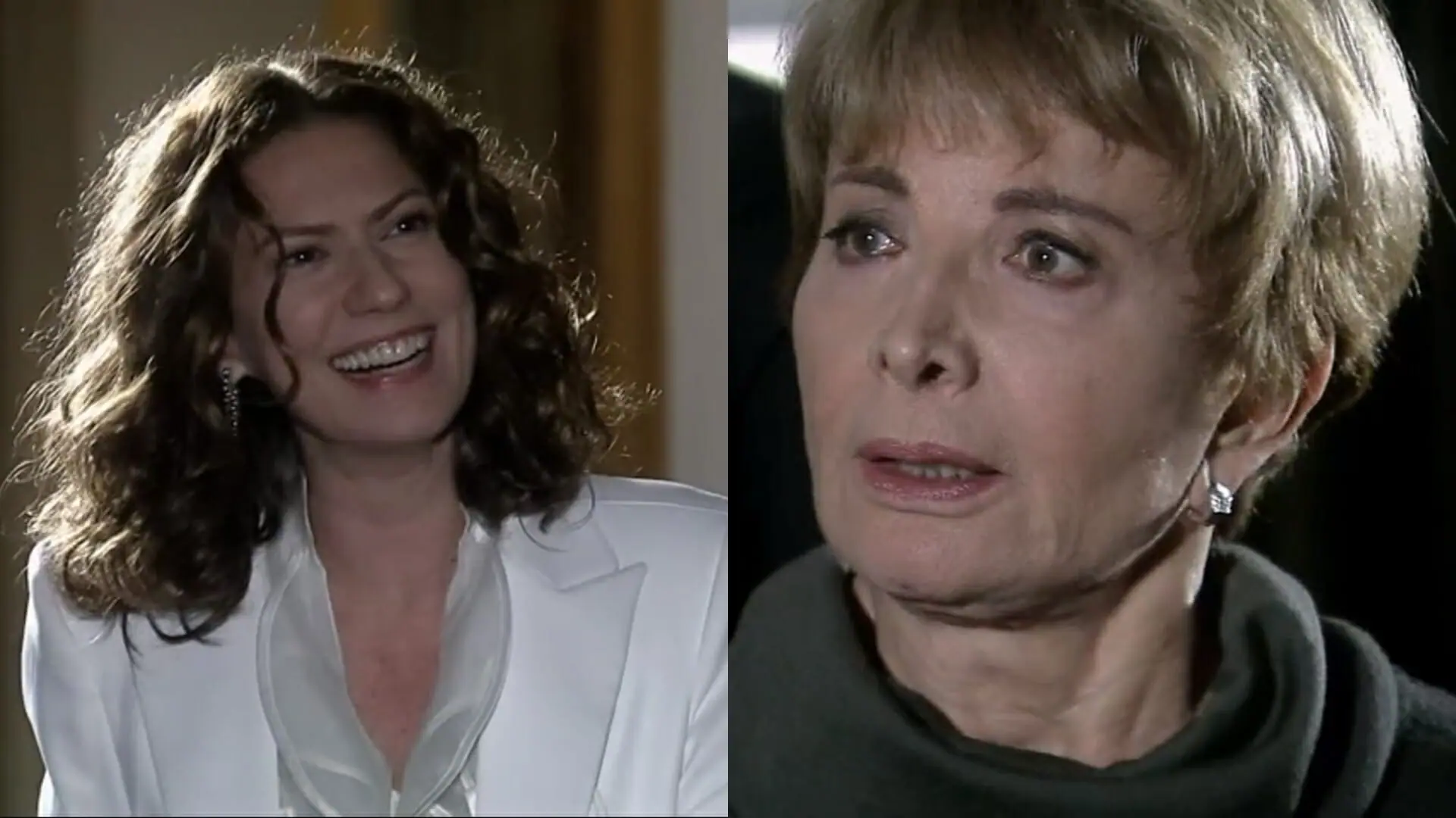 Flora (Patrícia Pillar) e Irene (Glória Menezes) de A Favorita