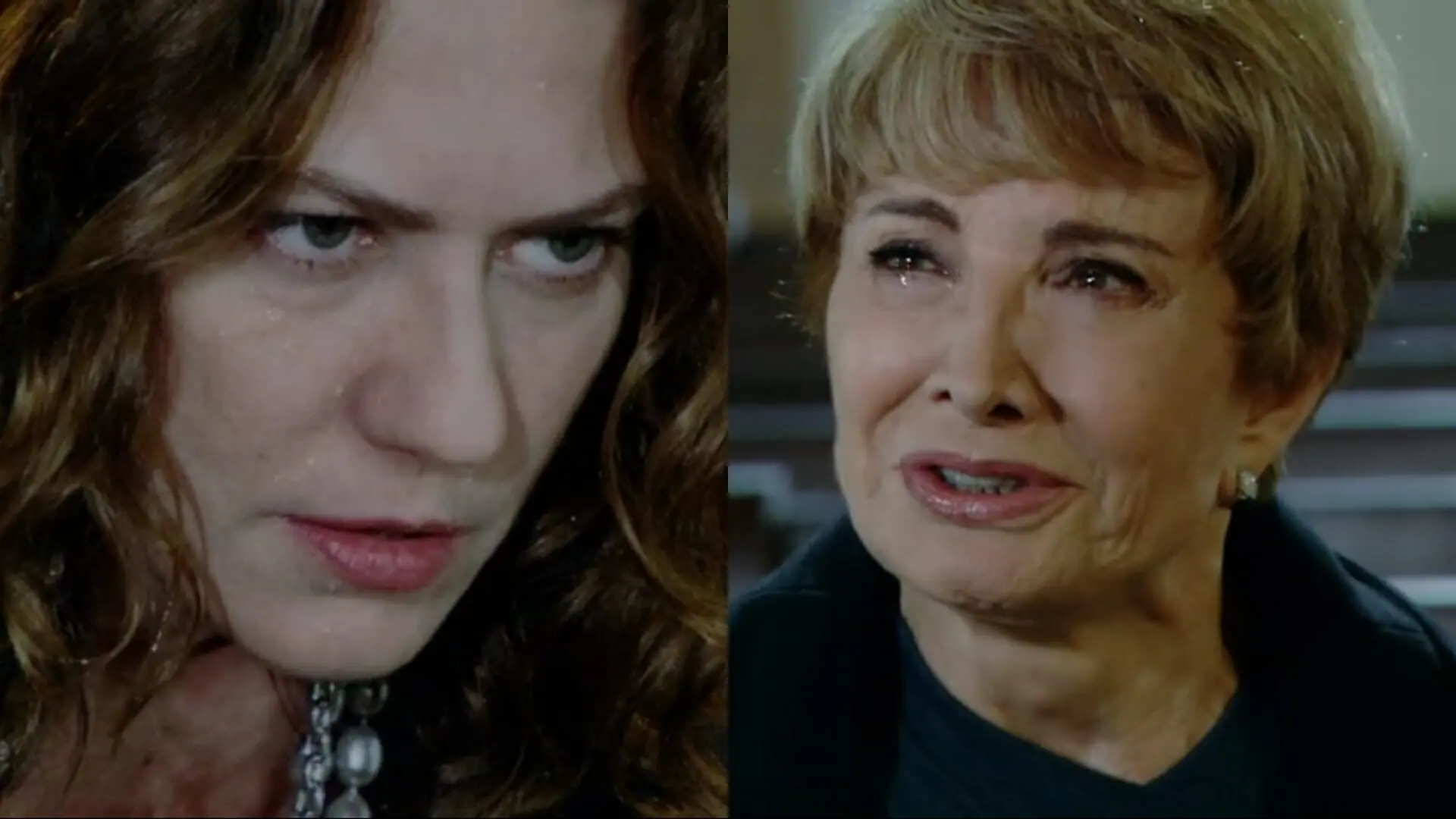 Flora (Patrícia Pillar) e Irene (Glória Menezes) de A Favorita