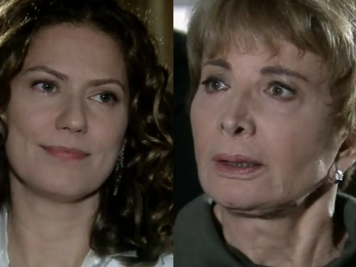 Flora (Patrícia Pillar) e Irene (Glória Menezes) em A Favorita