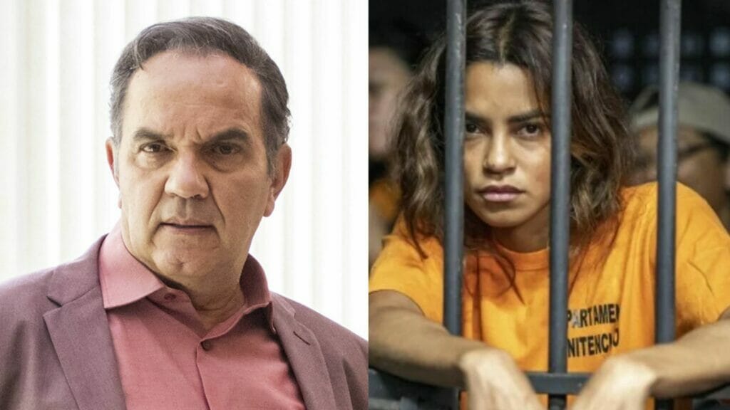 Guerra (Humberto Martins) e Brisa (Lucy Alves) em Travessia