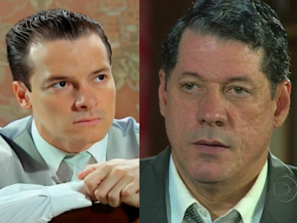 Guilherme (Rodrigo Faro) e Reginaldo (Antonio Grassi) em Chocolate com Pimenta