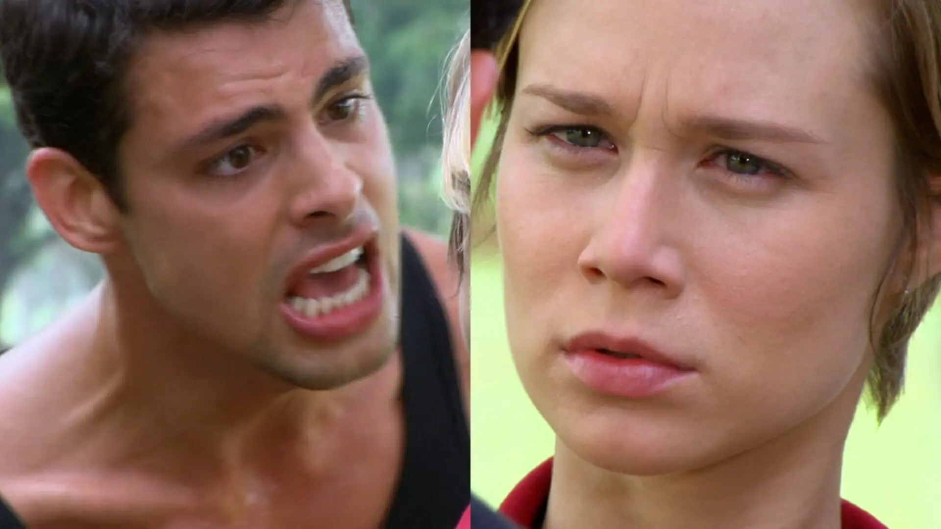 Halley (Cauã Reymond) e Lara (Mariana Ximenes) de A Favorita
