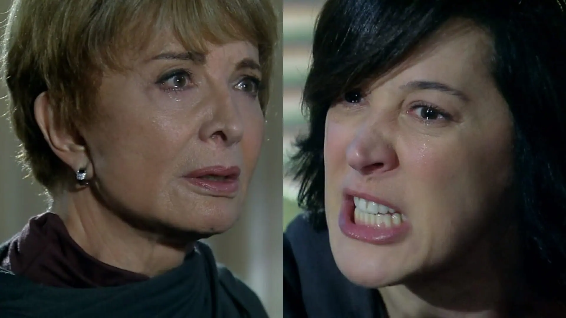 Irene (Glória Menezes) e Donatela (Claudia Raia) de A Favorita