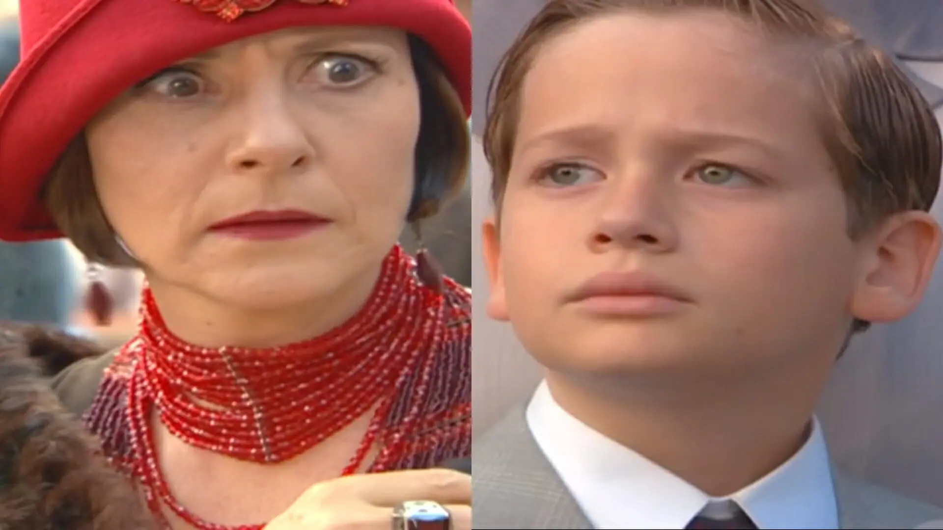 Jezebel (Elizabeth Savala) e Tonico (Guilherme Vieira) de Chocolate com Pimenta
