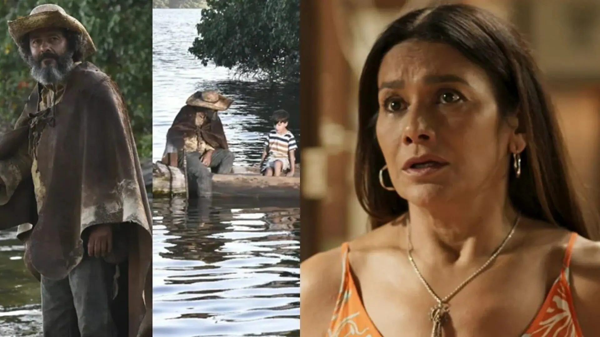 José Leôncio (Marcos Palmeira) e Filó (Dira Paes) de Pantanal