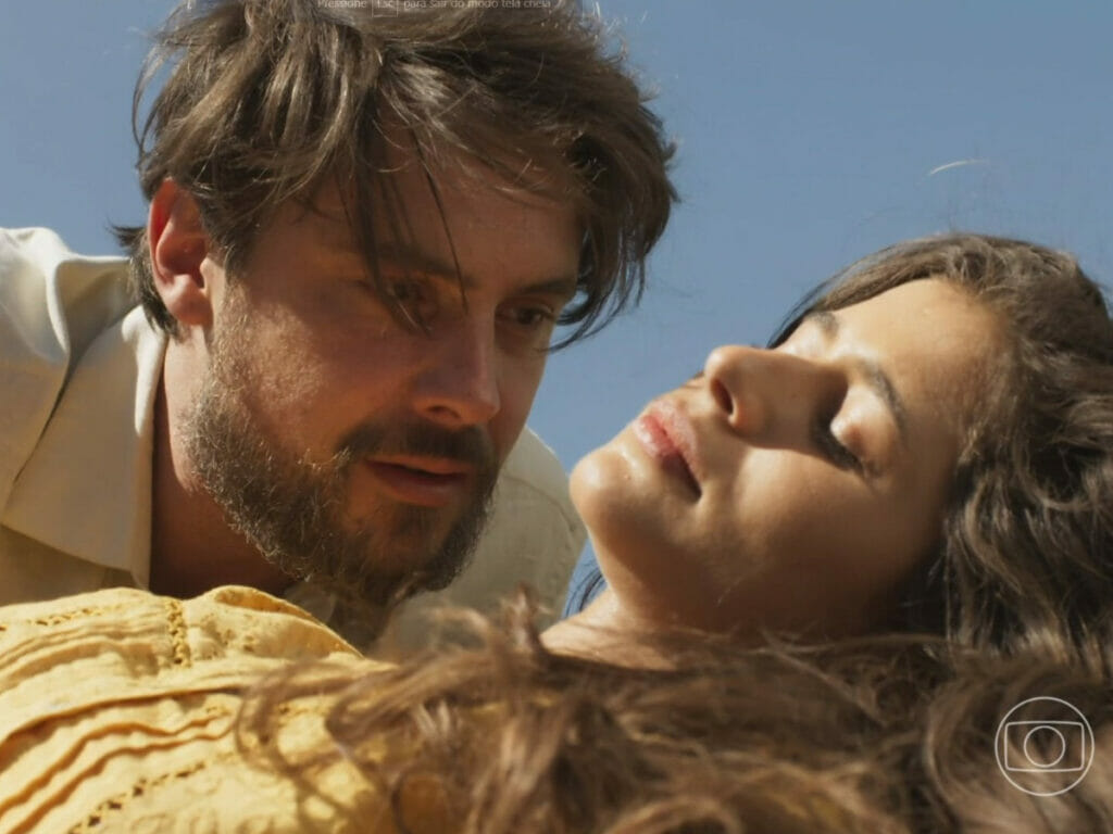 José (Sérgio Guizé) e Candoca (Isadora Cruz) em Mar do Sertão