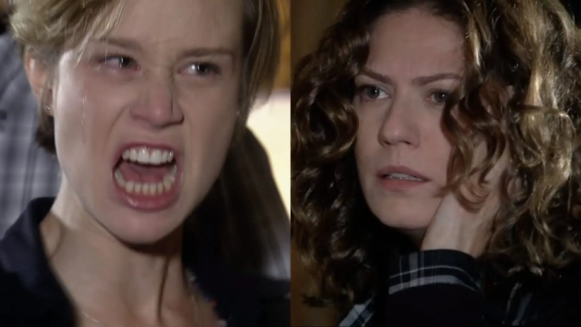 Lara (Mariana Ximenes) e Flora (Patrícia Pillar) de A Favorita