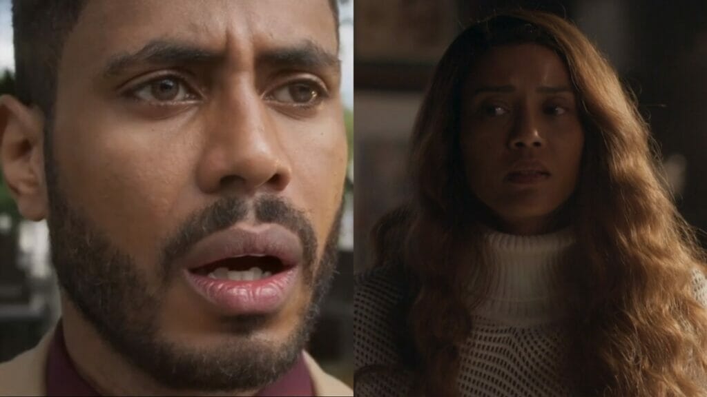 Leonardo (Ícaro Silva) e Clarice (Taís Araujo) de Cara e Coragem