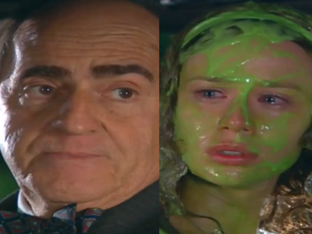 Ludovico (Ary Fontoura) e Aninha (Mariana Ximenes)