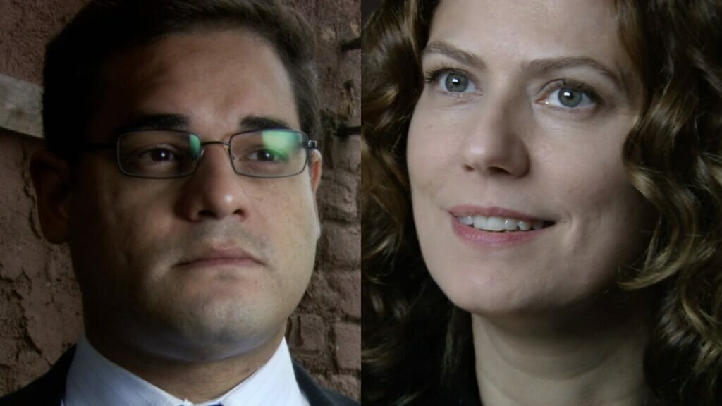 Norton (Alexandre Schumacher) e Flora (Patrícia Pillar) de A Favorita