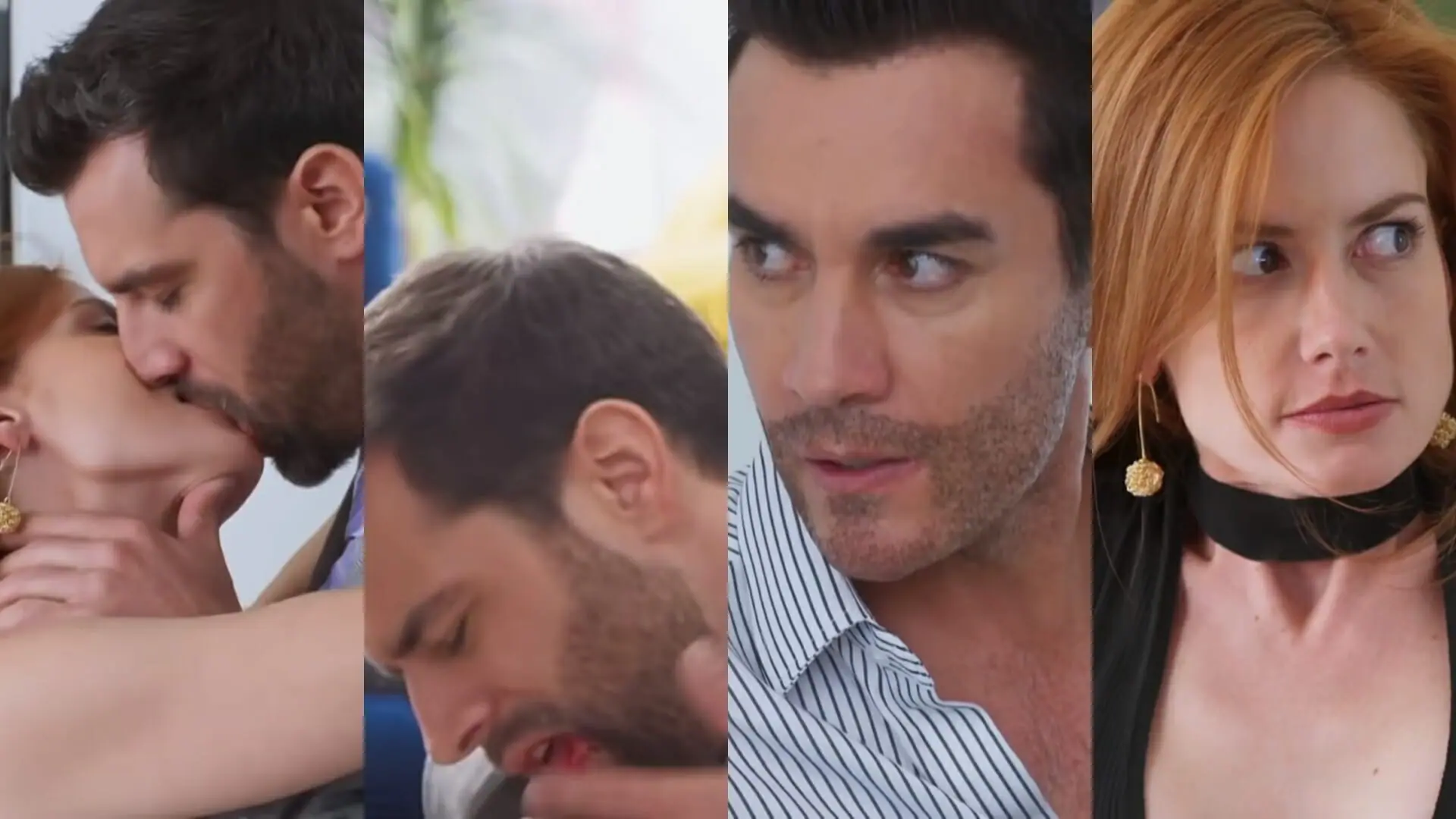 Olga (Altaír Jarabo), Paulo (Christian de la Campa) e Álvaro (David Zepeda) de Vencer o Desamor