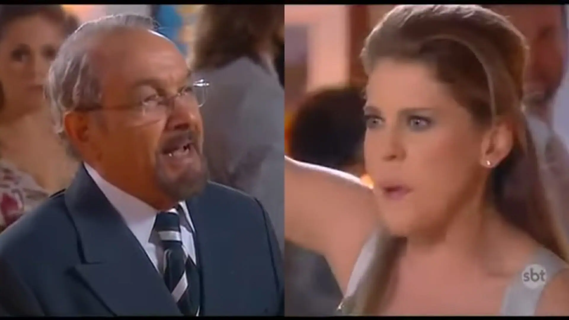 Otávio (Rogério Márcico) e Maria (Bárbara Paz) de Maria Esperança
