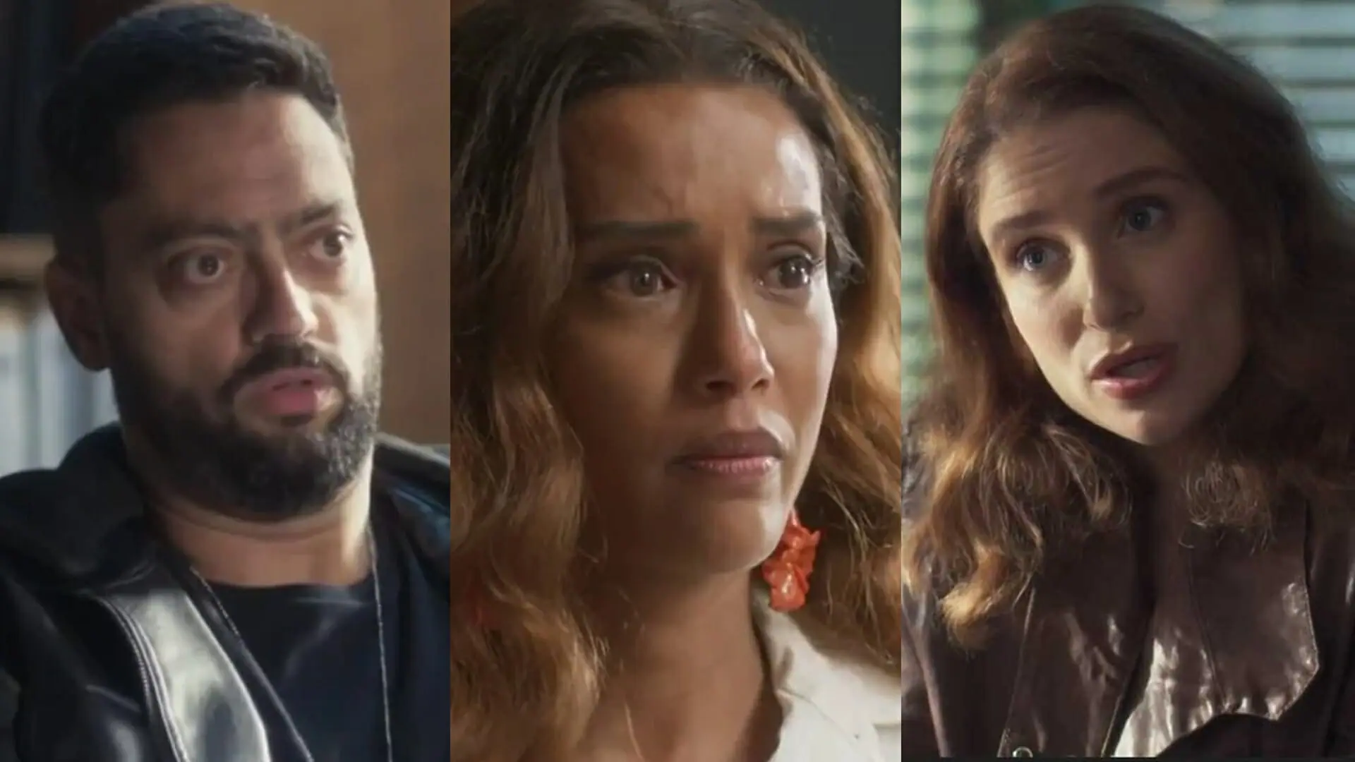 Paulo (Fernando Caruso), Clarice (Taís Araujo) e Marcela (Júlia Lund) de Cara e Coragem