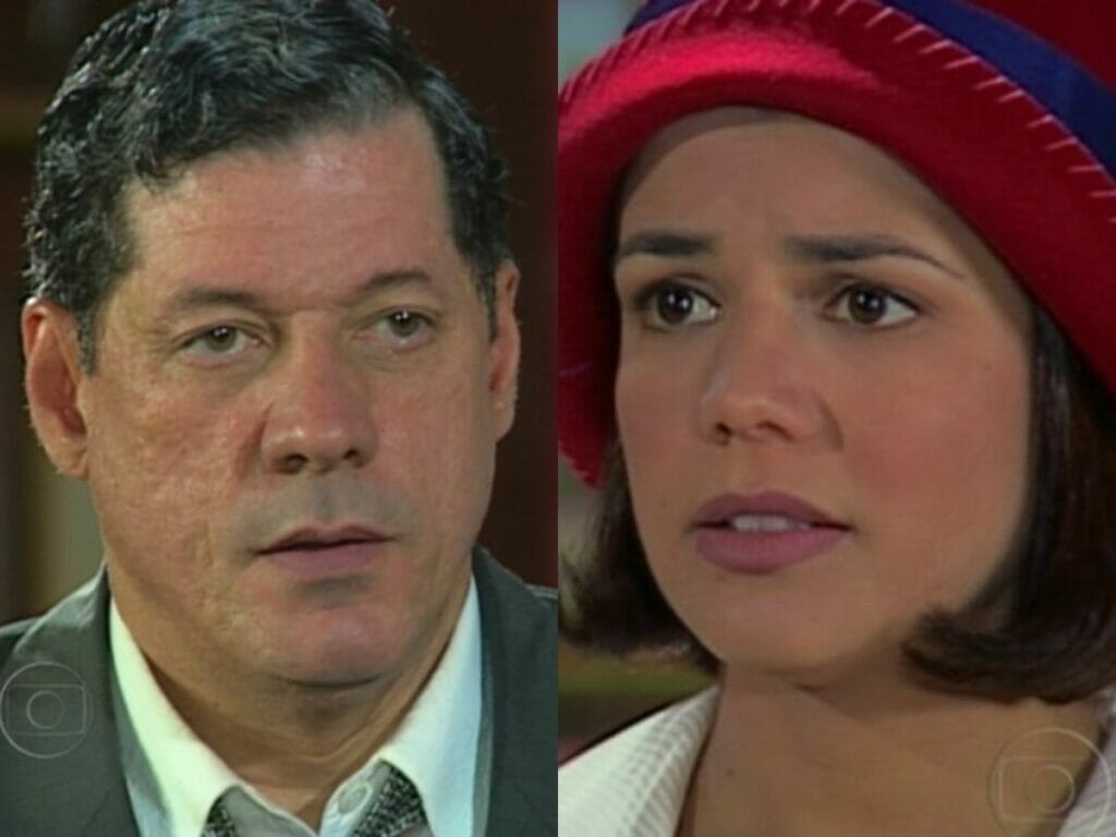 Reginaldo (Antonio Grassi) e Graça (Nívea Stelmann) em Chocolate com Pimenta