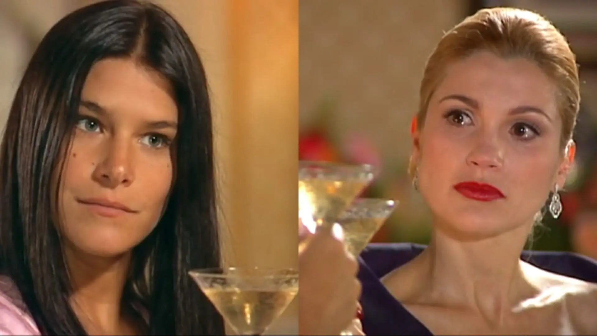 Serena (Priscila Fantin) e Cristina (Flávia Alessandra) de Alma Gêmea