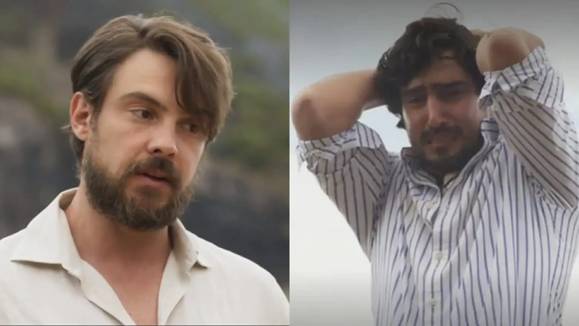 Zé Paulino (Sergio Guizé) e Tertulinho (Renato Góes) de Mar do Sertão