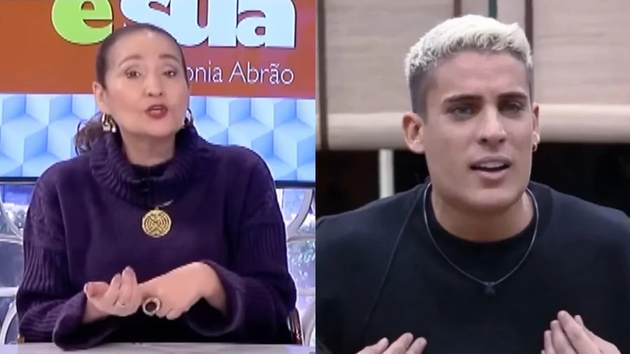 Sônia Abrão e Tiago Ramos