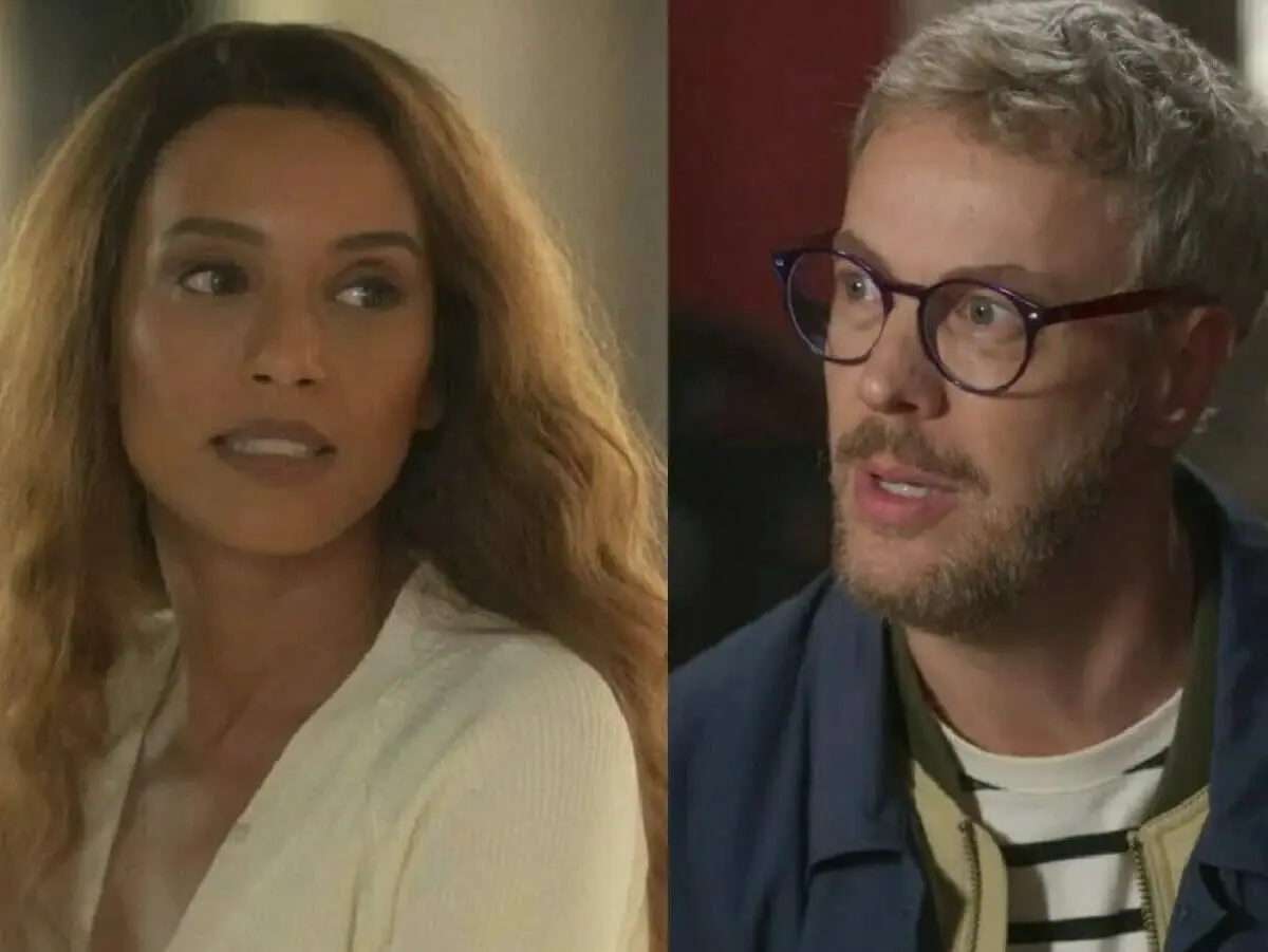 Clarice (Taís Araújo) e Jonathan (Guilherme Weber) em Cara e Coragem