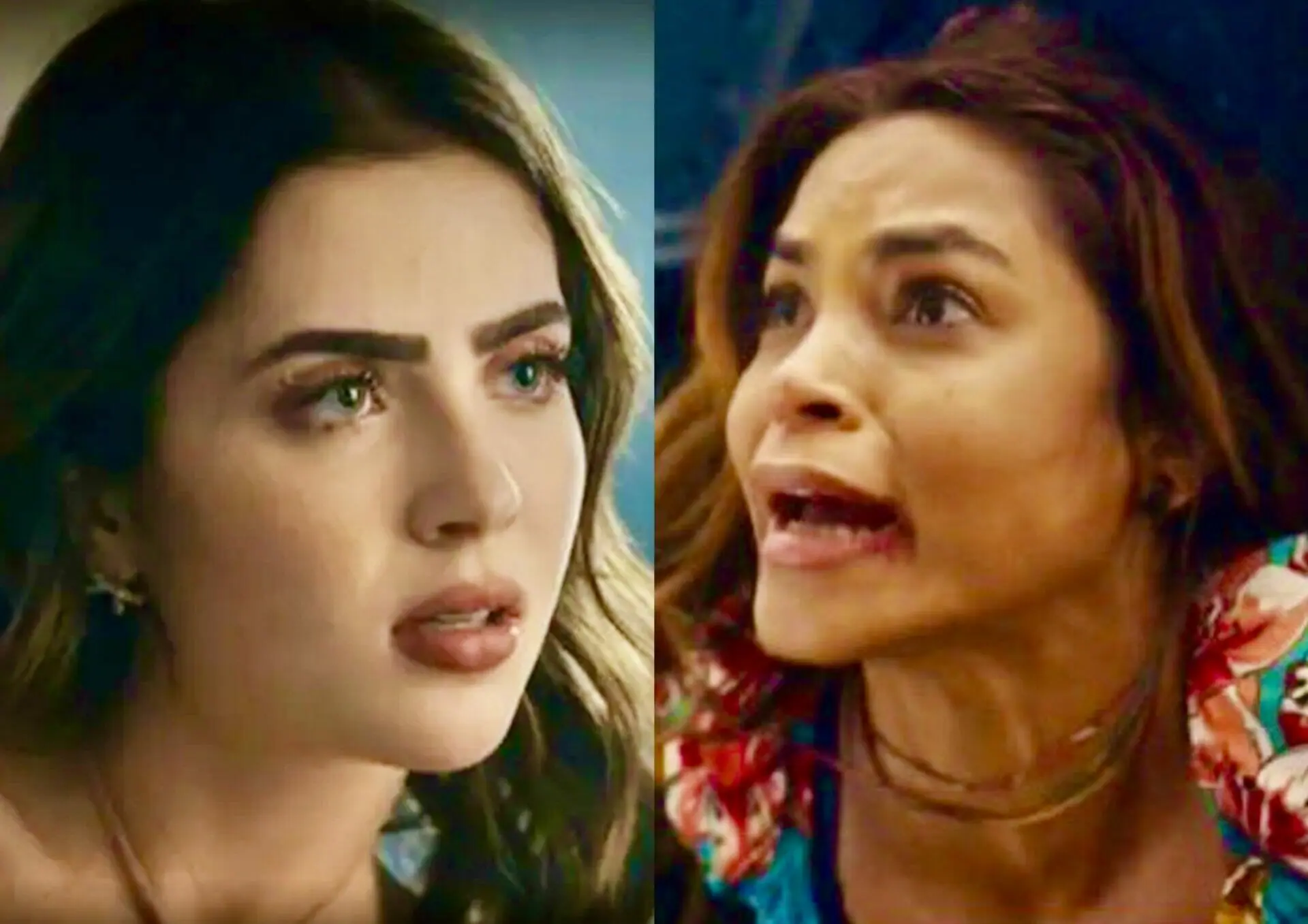 Chiara (Jade Picon) e Brisa (Lucy Alves) em Travessia