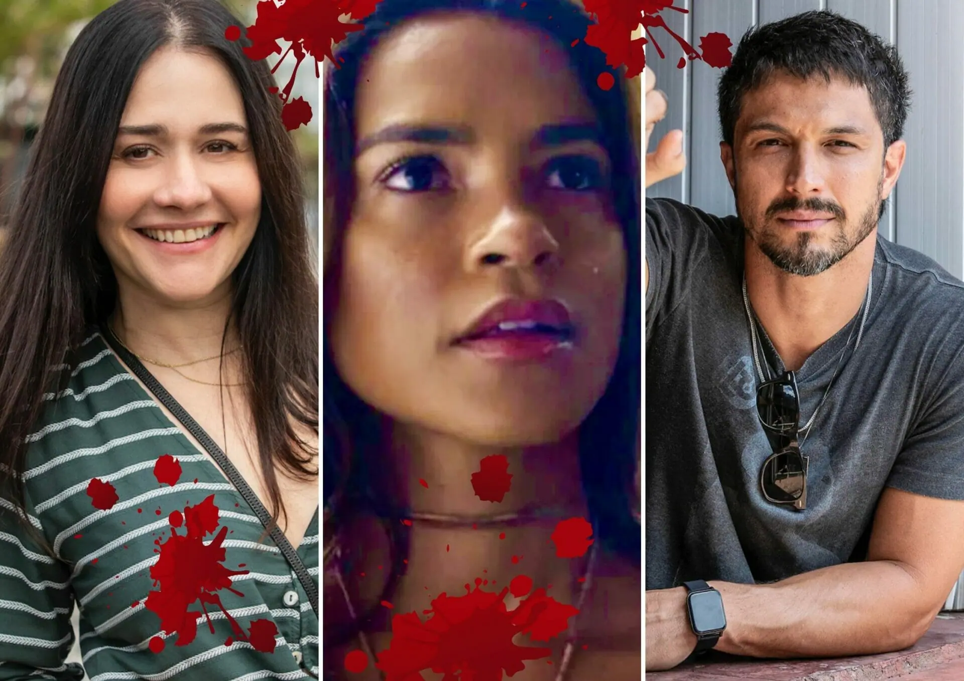 Guida (Alessandra Negrini), Brisa (Lucy Alves) e Oto (Romulo Estrela) em Travessia